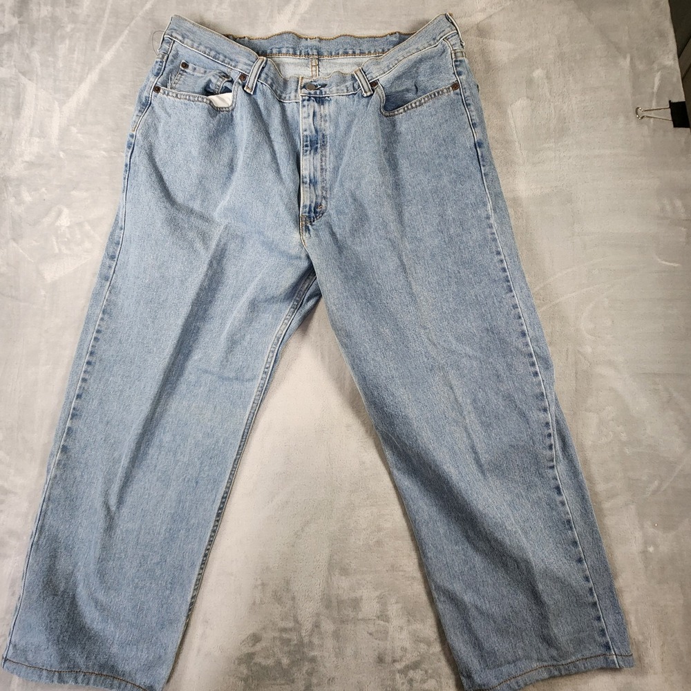 Levis Mens Relaxed Fit Jeans 42 x 30 Blue 550‎ Vintage Straight Leg Medium